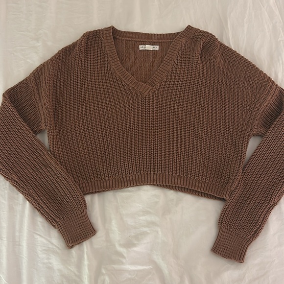 Aeropostale Brown Knit Sweater - Picture 1 of 5